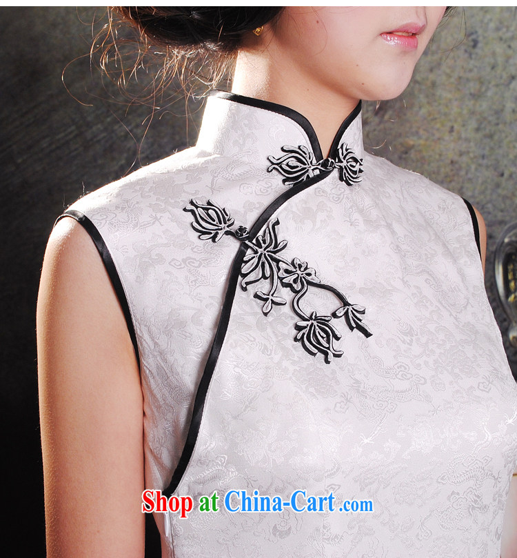 Well-being once and for all new summer dresses, white Chinese Dress at Merlion dress dresses long, manual cheongsam silk high-end custom white XL 10 Day Shipping pictures, price, brand platters! Elections are good character, the national distribution, so why buy now enjoy more preferential! Health