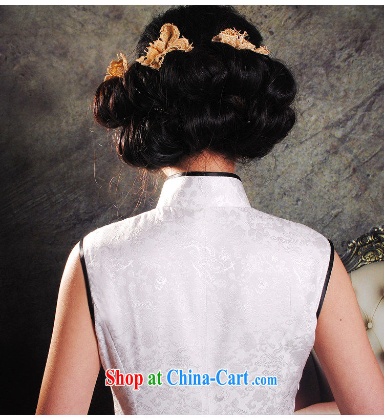 Well-being once and for all new summer dresses, white Chinese Dress at Merlion dress dresses long, manual cheongsam silk high-end custom white XL 10 Day Shipping pictures, price, brand platters! Elections are good character, the national distribution, so why buy now enjoy more preferential! Health