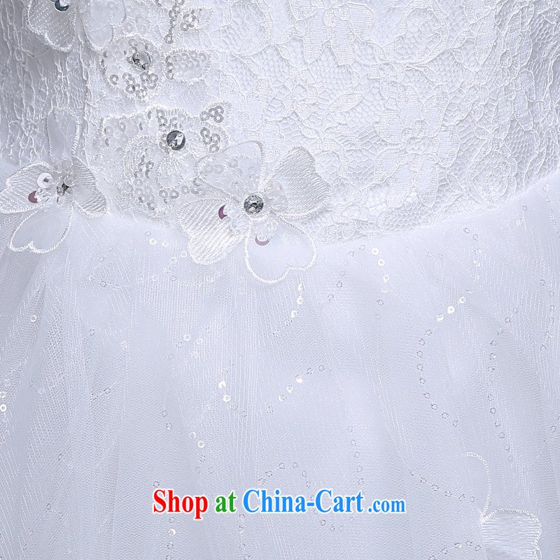 Dumping the married Yi spring and summer wedding dresses new 2015 bridal shoulders short strap short skirts are cultivating wedding white XXL, dumping the woman, shopping on the Internet