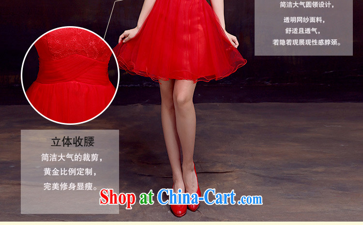 The married Yi wedding dresses new 2015 double-shoulder bridal toast dress marriage short red small white dresses XXL pictures, price, brand platters! Elections are good character, the national distribution, so why buy now enjoy more preferential! Health