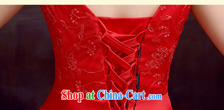 The married Yi wedding dresses new 2015 shoulders flowers bridal toast dress red short-sleeved red XXL pictures, price, brand platters! Elections are good character, the national distribution, so why buy now enjoy more preferential! Health