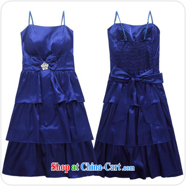 AIDS has been Qi sweet modern drilling for bare chest sister skirt Evening Dress bridesmaid dress code the small dress Princess dress 9923 A - 1 blue XXXL pictures, price, brand platters! Elections are good character, the national distribution, so why buy now enjoy more preferential! Health