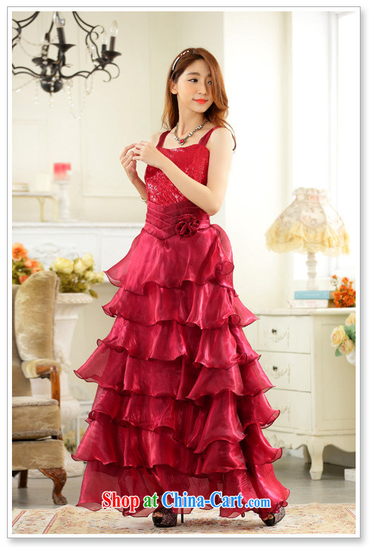 AIDS has been Qi night the eyes show skirt my store front skirt the big Princess dress straps, long evening dress dresses 9725 A - 1 wine red XXXL pictures, price, brand platters! Elections are good character, the national distribution, so why buy now enjoy more preferential! Health
