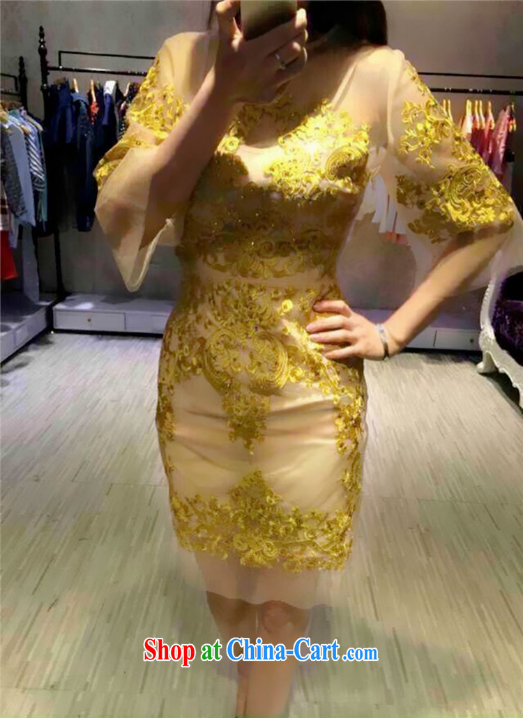 The Bekaa in Dili 8729 advanced custom gold embroidery name Yuan dress 2 piece dress picture color M pictures, price, brand platters! Elections are good character, the national distribution, so why buy now enjoy more preferential! Health
