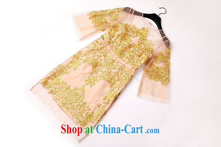 The Bekaa in Dili 8729 advanced custom gold embroidery name Yuan dress 2 piece dress picture color M pictures, price, brand platters! Elections are good character, the national distribution, so why buy now enjoy more preferential! Health