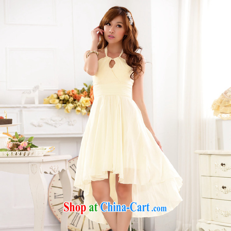 AIDS has Qi Yuan name your shoulders is Too Sexy a waist show snow woven large code dove tail dress dresses 9915 A - 1 champagne XXXL pictures, price, brand platters! Elections are good character, the national distribution, so why buy now enjoy more preferential! Health