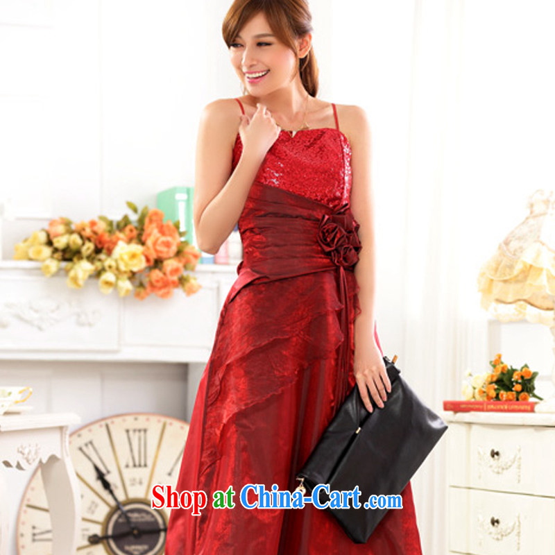 AIDS has been Qi high in Europe and your shoulders beauty evening moderator evening dress, show the code long gown 9717 A - 1 wine red XXXL, AIDS has been Qi (Aiyaqi), shopping on the Internet