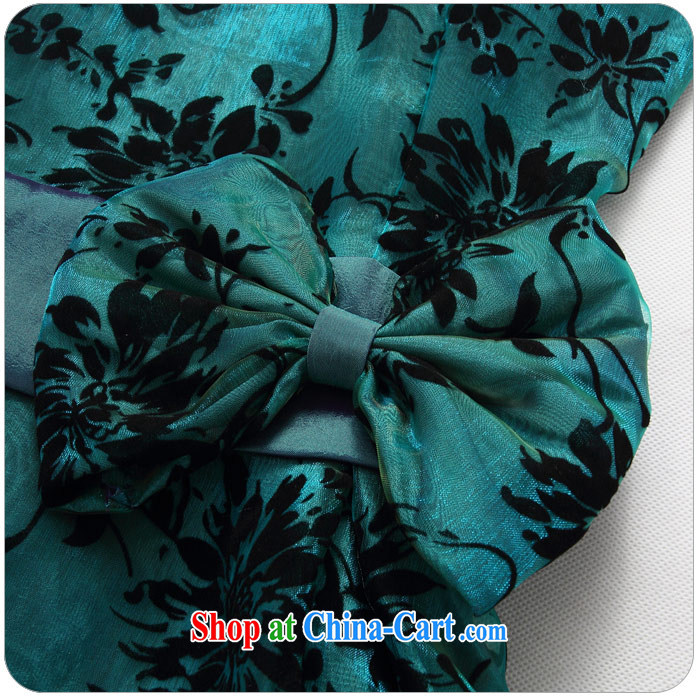 AIDS has been Qi standard flocking dress Beauty Fashion the chest Princess sister small dress dresses 9705 A - 1 green XXXL pictures, price, brand platters! Elections are good character, the national distribution, so why buy now enjoy more preferential! Health