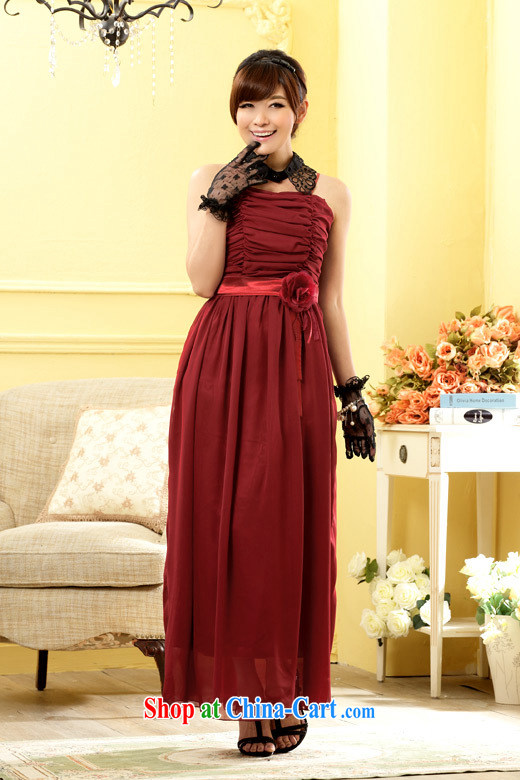 AIDS has been Qi stylish sister dress bridesmaid flowers longer dress snow woven large code dress A 9809 - 1 scarlet XXXL pictures, price, brand platters! Elections are good character, the national distribution, so why buy now enjoy more preferential! Health