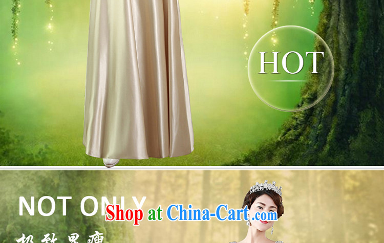 Honey, bride champagne gold Evening Dress long banquet new 2015, cultivating bridesmaid Service Bridal toast Stage service female champagne color XXL pictures, price, brand platters! Elections are good character, the national distribution, so why buy now enjoy more preferential! Health