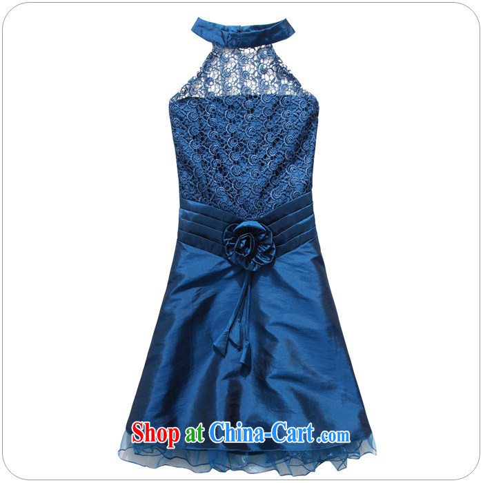 AIDS has been Qi Palace noble Princess lace graphics-waist also dress dresses 9114 A - 1 blue XXXL pictures, price, brand platters! Elections are good character, the national distribution, so why buy now enjoy more preferential! Health