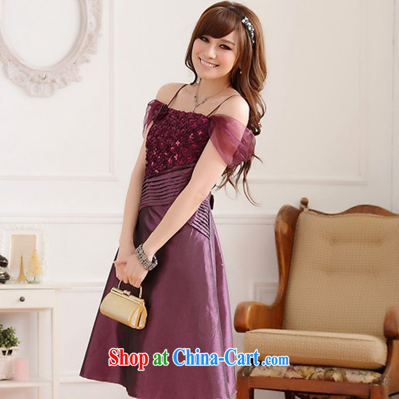 AIDS has been Qi mini incense Palace shoulder strap with shoulder collapse with two pressure hem graphics thin dress dresses (and to remove) 9222 A - 1 purple XXXL, AIDS has been Qi (Aiyaqi), online shopping