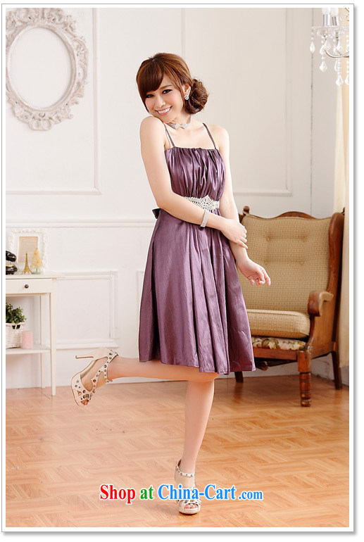 AIDS has been Qi simplicity the US with thin waist waist Palace drill straps dress dresses 9509 A - 1 purple XL pictures, price, brand platters! Elections are good character, the national distribution, so why buy now enjoy more preferential! Health