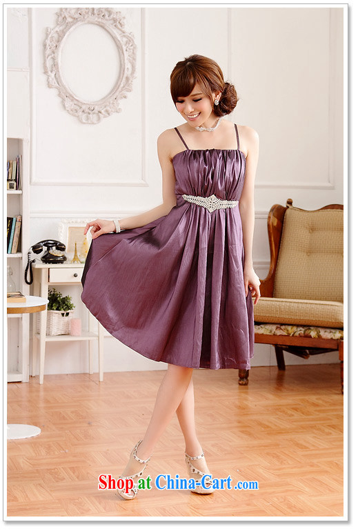 AIDS has been Qi simplicity the US with thin waist waist Palace drill straps dress dresses 9509 A - 1 purple XL pictures, price, brand platters! Elections are good character, the national distribution, so why buy now enjoy more preferential! Health