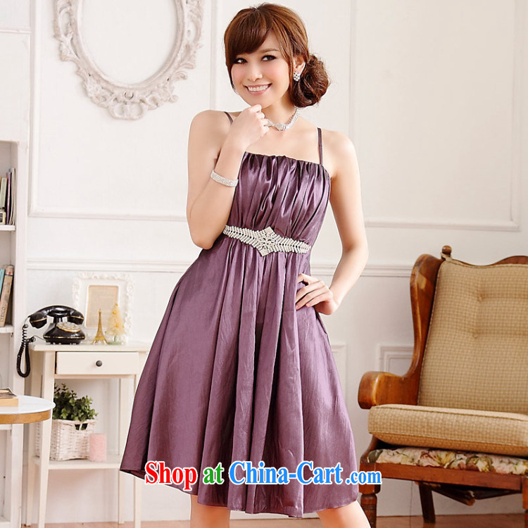 AIDS has been Qi simplicity the US with thin waist waist Palace drill straps dress dresses 9509 A - 1 purple XL pictures, price, brand platters! Elections are good character, the national distribution, so why buy now enjoy more preferential! Health