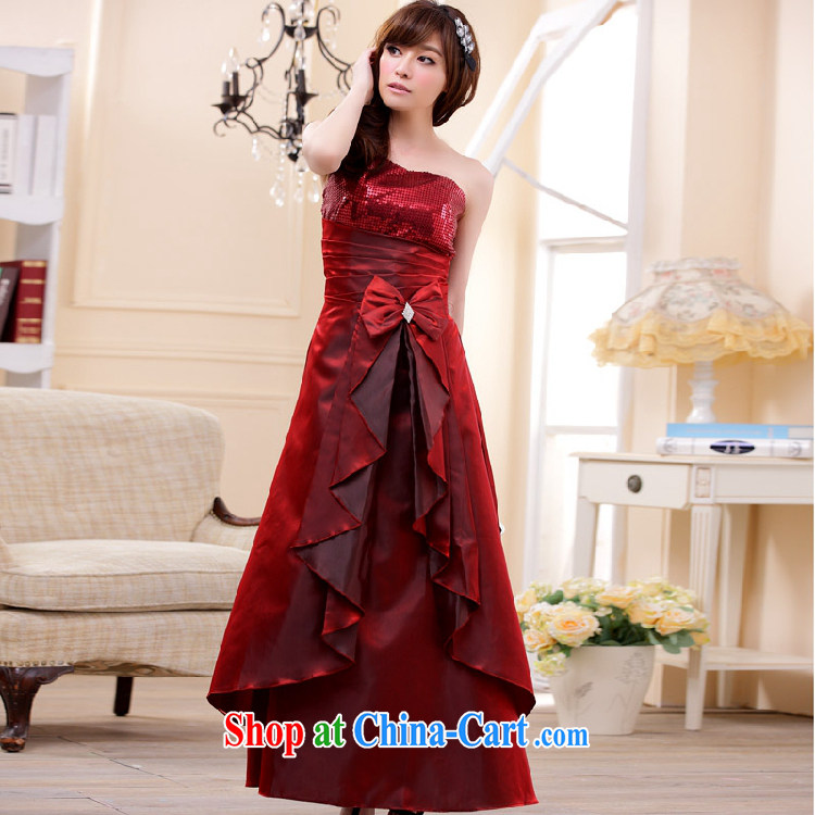 AIDS has been Qi-style single shoulder, the Stack takes longer dress dresses 9202 A - 1 wine red XXXL pictures, price, brand platters! Elections are good character, the national distribution, so why buy now enjoy more preferential! Health