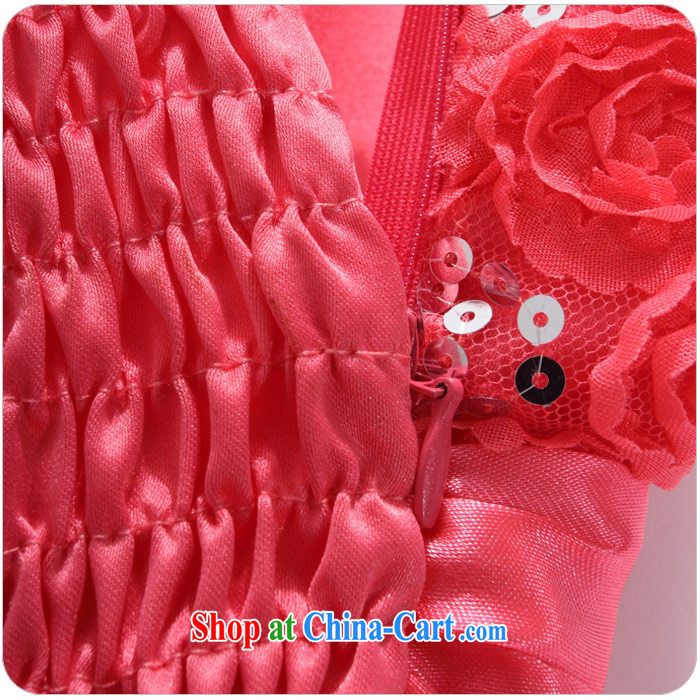 AIDS has been Qi Palace rose buds silk dresses the waist at the chest Princess dress dresses (the stealth shoulder strap) 9100 A - 1 pink XXXL pictures, price, brand platters! Elections are good character, the national distribution, so why buy now enjoy more preferential! Health