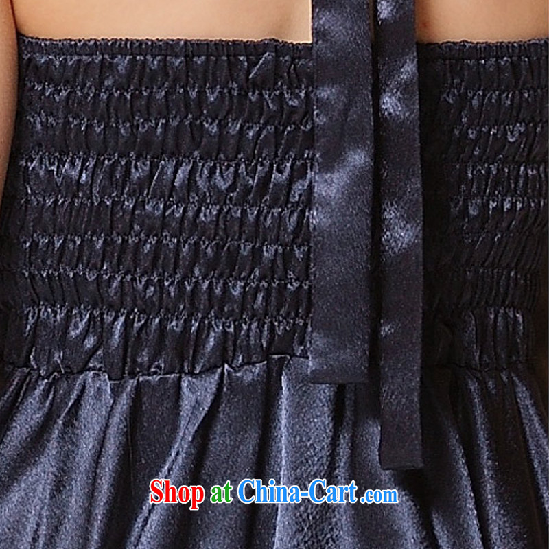 AIDS has been Qi Summer Holiday Dinner large scarf dress dresses 8417 - 1 royal blue XXXL, AIDS has Qi (Aiyaqi), online shopping