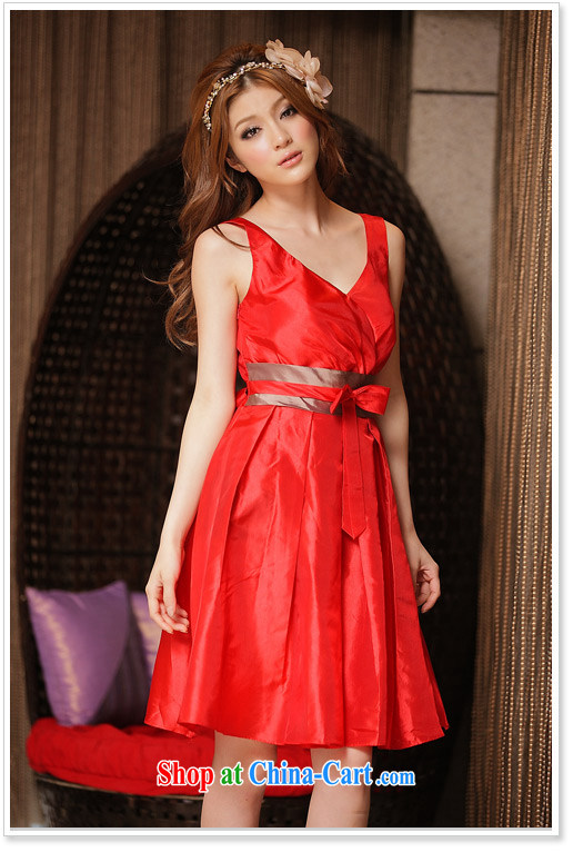 AIDS has been Qi spring and summer aristocratic fashion V collar spell color dress dresses 8223 - 1 champagne color L pictures, price, brand platters! Elections are good character, the national distribution, so why buy now enjoy more preferential! Health
