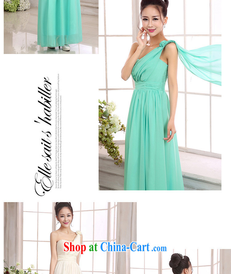 The package mail, Japan, and South Korea version long version bridesmaid sister goddesses, shoulder ice woven beauty long skirt celebration small dress champagne color code F pictures, price, brand platters! Elections are good character, the national distribution, so why buy now enjoy more preferential! Health
