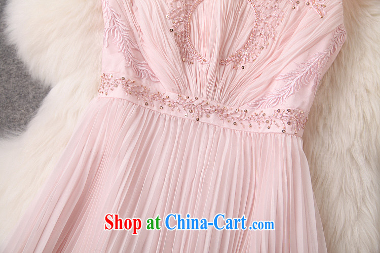 Caynova dresses 2015 new Europe and modern luxury and the pearl cultivation dress pink XL pictures, price, brand platters! Elections are good character, the national distribution, so why buy now enjoy more preferential! Health