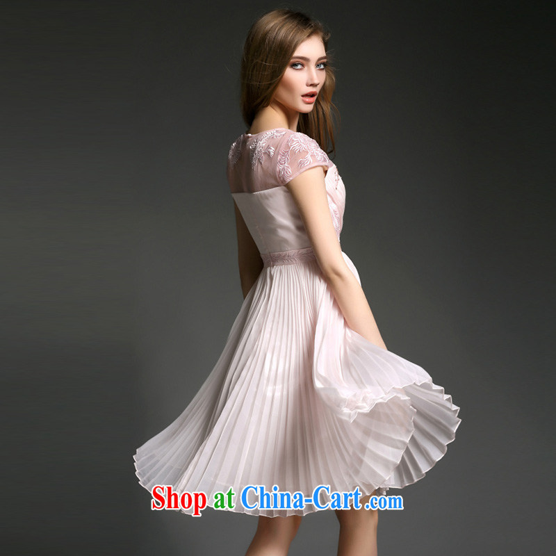 Caynova dresses 2015 new Europe and modern luxury and the pearl cultivation dress pink XL, Caynova, shopping on the Internet