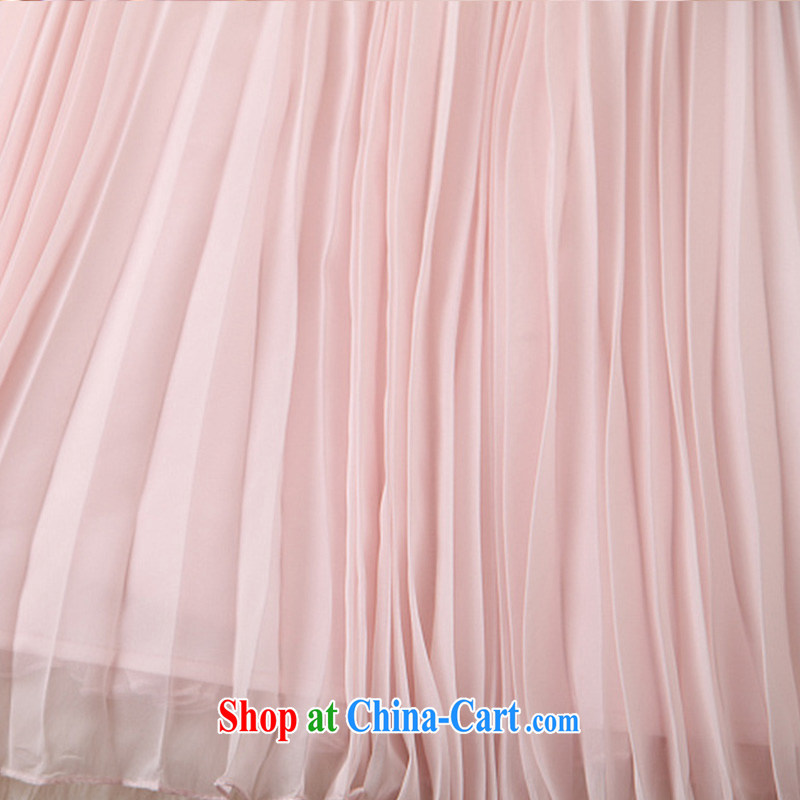 Caynova dresses 2015 new Europe and modern luxury and the pearl cultivation dress pink XL, Caynova, shopping on the Internet