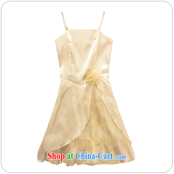 AIDS has been Qi Princess Royal feast multi-layer acted with straps dress dresses 3104 - 1 champagne color XXXL pictures, price, brand platters! Elections are good character, the national distribution, so why buy now enjoy more preferential! Health