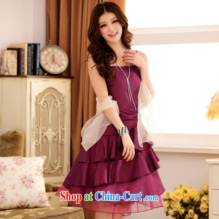 AIDS has been Qi summer dumping city beauty flouncing Web yarn strap dress dresses 3100-1 aubergine XXXL pictures, price, brand platters! Elections are good character, the national distribution, so why buy now enjoy more preferential! Health