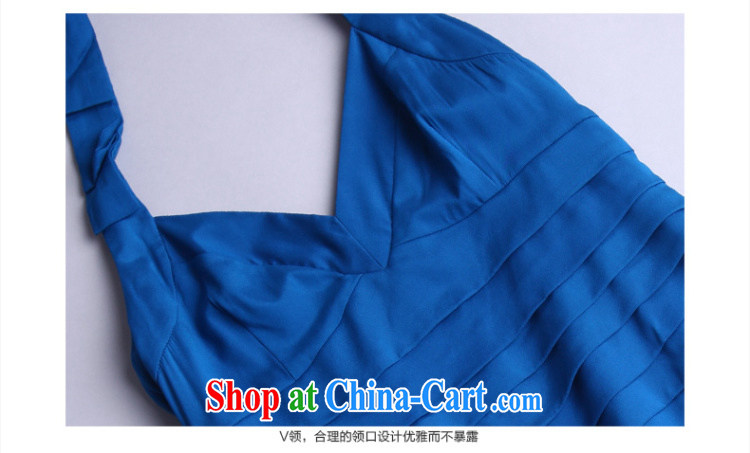 Ryan than the 2015 spring and summer Silk Dresses evening dress, blue S pictures, price, brand platters! Elections are good character, the national distribution, so why buy now enjoy more preferential! Health