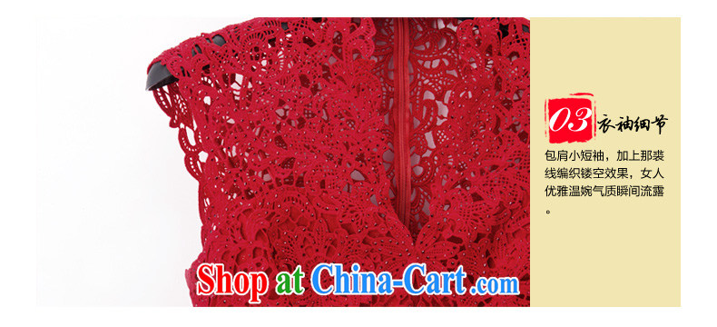 Wood is really the 2015 spring new stitching Openwork wedding dress bridal toast service wedding dress dress 42,798 04 deep red XL pictures, price, brand platters! Elections are good character, the national distribution, so why buy now enjoy more preferential! Health