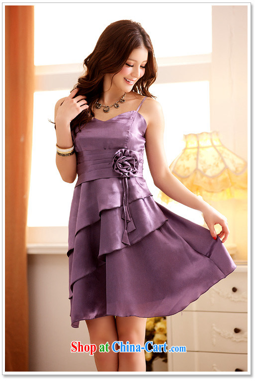 AIDS has been Qi summer sweet elegant flouncing straps dress dresses 3101 - 1 purple XXXL pictures, price, brand platters! Elections are good character, the national distribution, so why buy now enjoy more preferential! Health