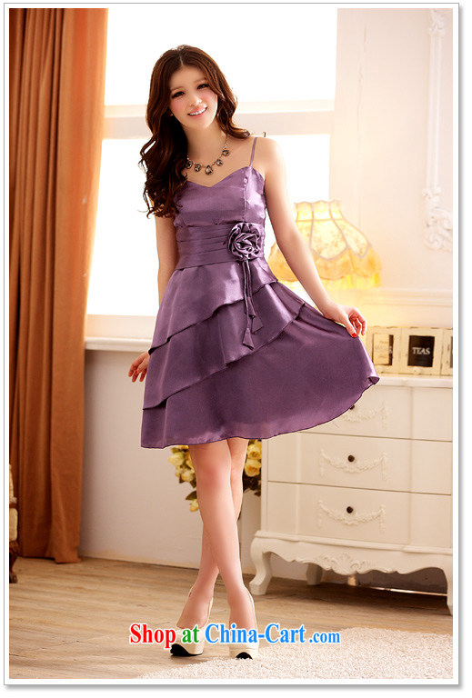 AIDS has been Qi summer sweet elegant flouncing straps dress dresses 3101 - 1 purple XXXL pictures, price, brand platters! Elections are good character, the national distribution, so why buy now enjoy more preferential! Health