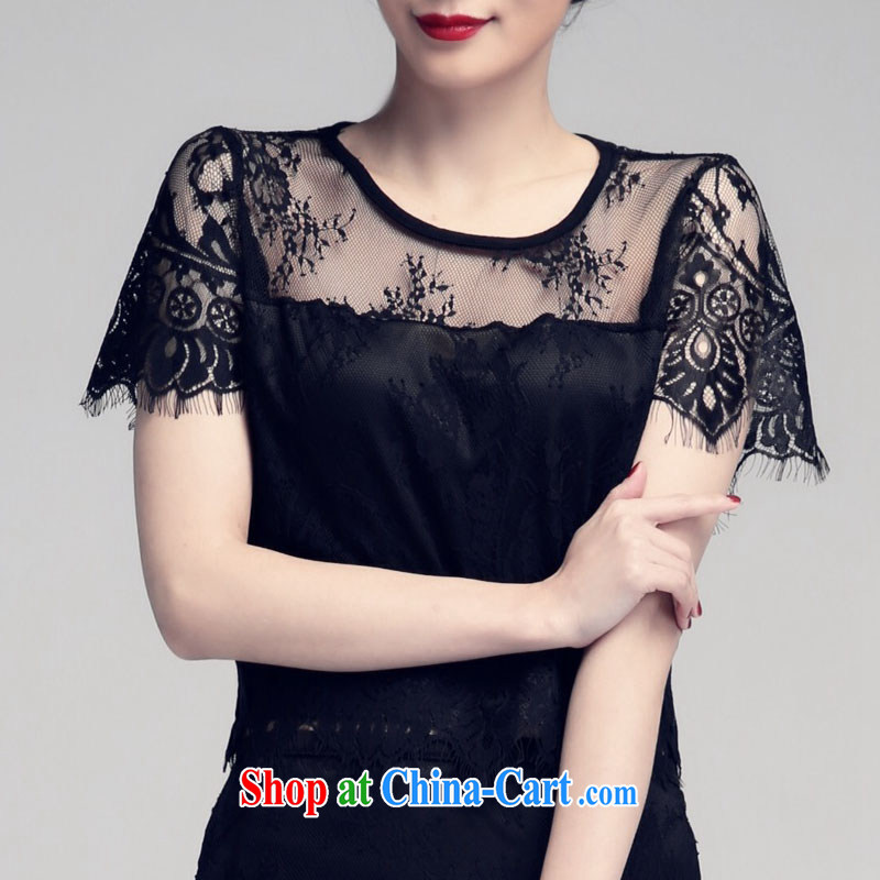 Miss Ord 2015 spring and summer new classic American sexy sleeveless lace Kit FT 2020 black L, Missord, shopping on the Internet