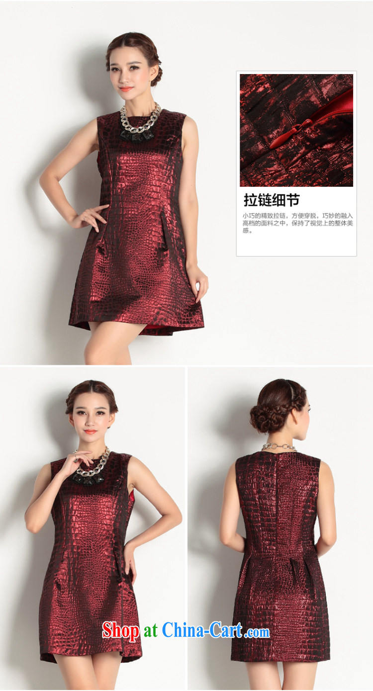 In her 2015 spring new three-dimensional light silk aura catering small dress sleeveless dresses charm dark XL/170 pictures, price, brand platters! Elections are good character, the national distribution, so why buy now enjoy more preferential! Health
