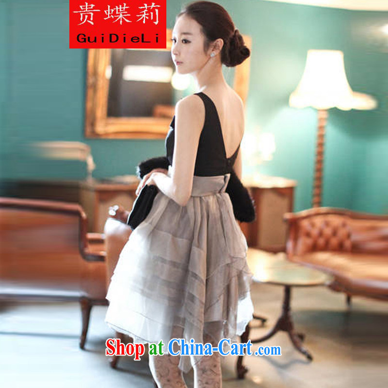 The butterfly her summer 2015 new high-waist shaggy Princess dresses sleeveless sweet European root yarn small dress skirt picture color L, your butterfly Li (guidieli), online shopping