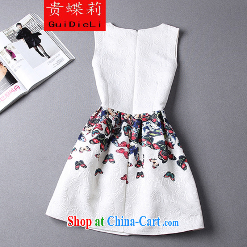 The butterfly Li 2015 spring New Name-yuan style beauty Princess large, Shaggy dress small dress dress Crown orange XL, your butterfly Li (guidieli), online shopping