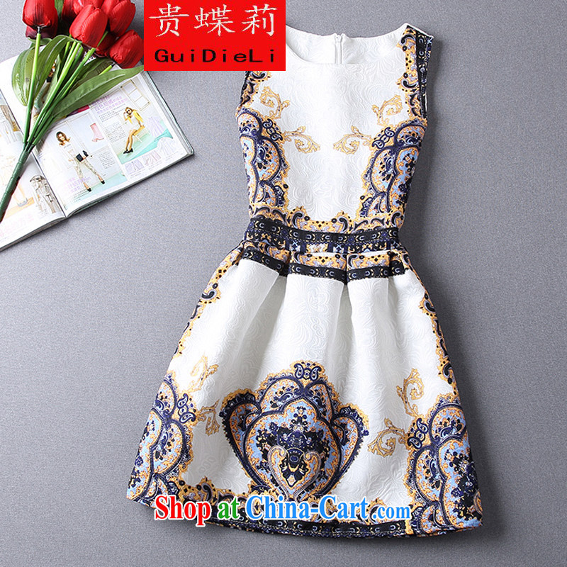 The butterfly Li 2015 spring New Name-yuan style beauty Princess large, Shaggy dress small dress dress Crown orange XL, your butterfly Li (guidieli), online shopping