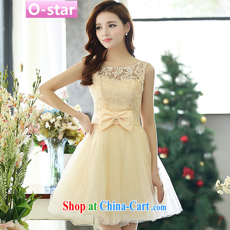 O - Star spring 2015 new stylish bows Service Bridal bridesmaid clothing red wedding dresses wedding dress short skirt white XL, O - Star, shopping on the Internet