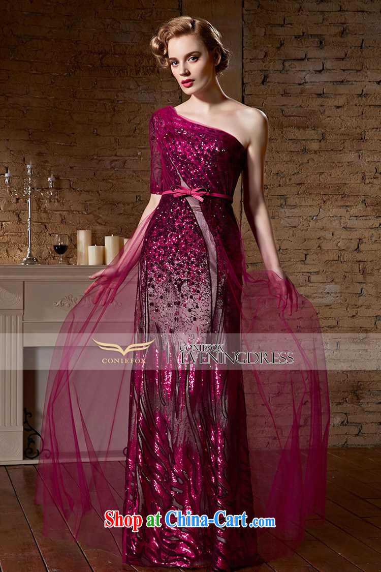 Creative Fox 2015 new banquet dress red toast clothing stylish sexy single shoulder dress long wedding dress dress bridal gown 30,921 red XXL pictures, price, brand platters! Elections are good character, the national distribution, so why buy now enjoy more preferential! Health