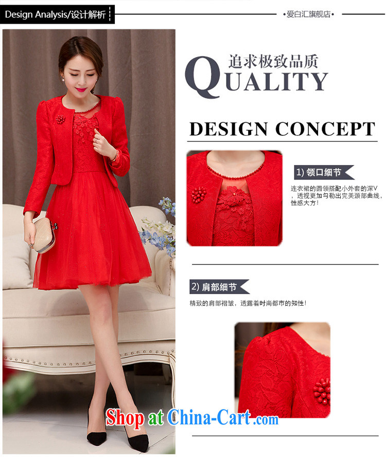 Thanks for Mrs 2015 new spring Korean fashion trends beauty sweet temperament red jacket dresses wedding dresses skirt bridesmaid clothing female Red XL pictures, price, brand platters! Elections are good character, the national distribution, so why buy now enjoy more preferential! Health