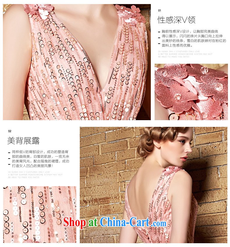Creative Fox V collar dress long dress Evening Dress girl bridesmaid dress dress pink wedding toast stage dress annual meeting moderator dress 30,856 pink XL pictures, price, brand platters! Elections are good character, the national distribution, so why buy now enjoy more preferential! Health