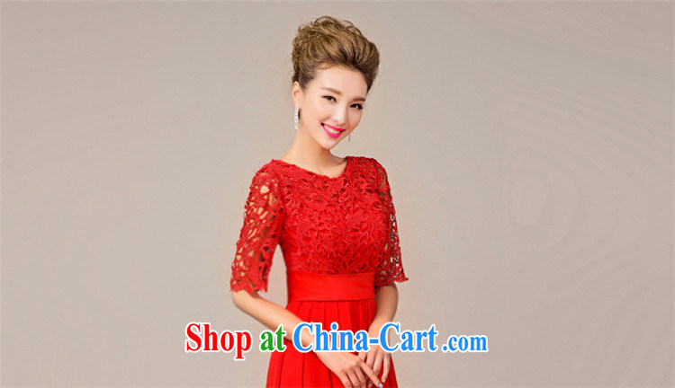 Tslyzm bridal wedding dress girl toast service 2015 new spring and summer red-waist beauty graphics thin short-field shoulder lace bridesmaid clothing, long sleeves, C XL pictures, price, brand platters! Elections are good character, the national distribution, so why buy now enjoy more preferential! Health