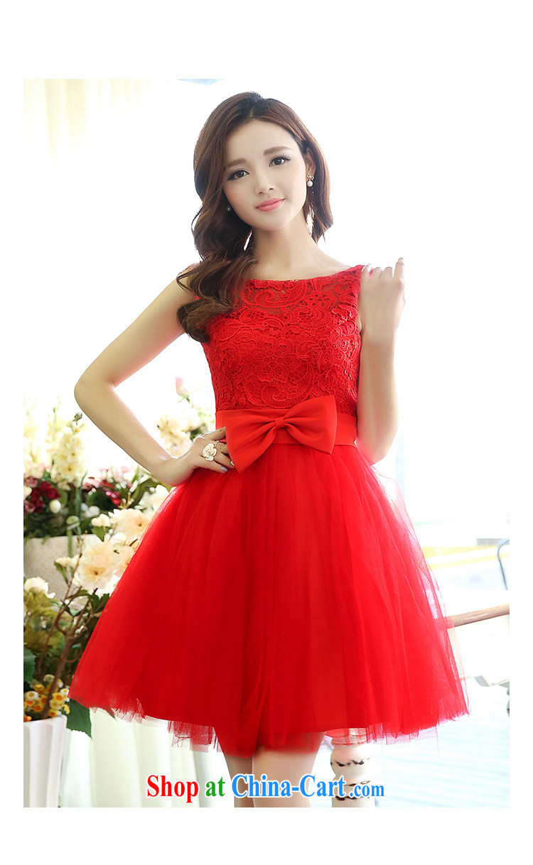 Shui bamboo bridesmaid dress short Korean wiped chest bridal toast dinner serving small shaggy dress evening dress Korean Beauty graphics thin dresses Web yarn Princess 2015 New red with blue XL pictures, price, brand platters! Elections are good character, the national distribution, so why buy now enjoy more preferential! Health