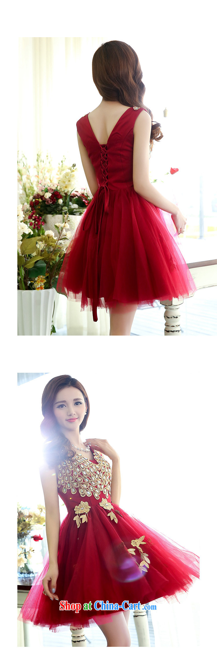 Shui bamboo wedding dresses bridal wedding short red toast serving sister dress bridesmaid serving small dress new 2015 red Ms. M pictures, price, brand platters! Elections are good character, the national distribution, so why buy now enjoy more preferential! Health
