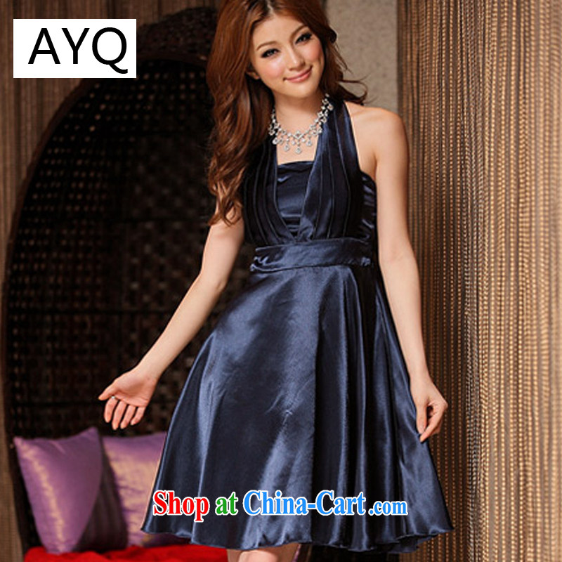 AIDS has been Qi bridesmaid wedding toast small dress dinner noble large scarf dress dresses 8417 - 1 royal blue are code