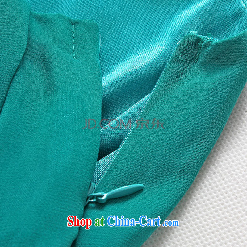 AIDS has been Qi in Europe wind package annual chest dress dress straps dress bridesmaid clothing snow woven skirt A 9602 - 1 green, code, and AIDS has Qi (Aiyaqi), online shopping