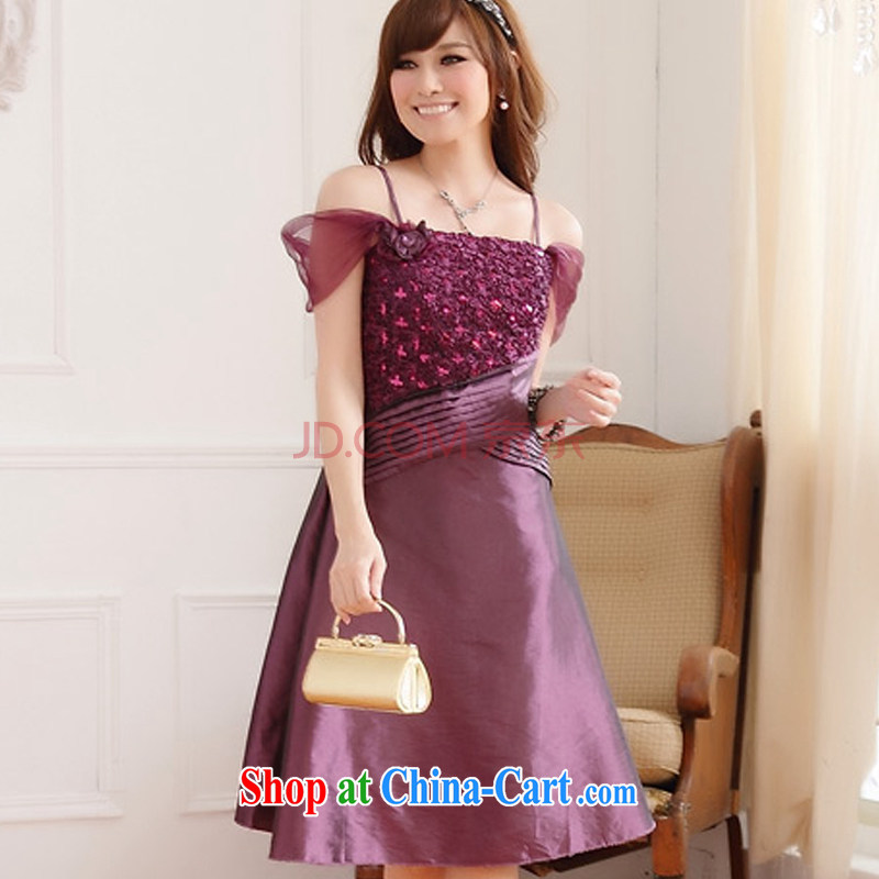 AIDS has been Qi the code dress new summer terrace shoulder graphics thin dress mm thick straps skirt Evening Dress skirt (and to remove) 9222 A - 1 purple, code, the already-ki (Aiyaqi), online shopping