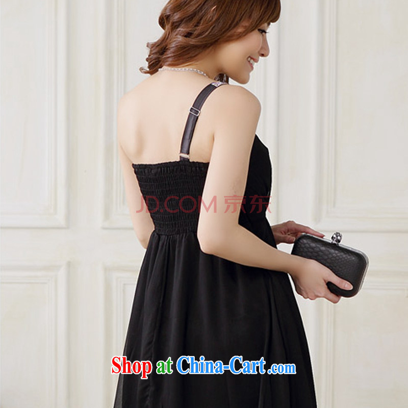 AIDS has been Qi appointments Click shoulder dress dress sense of light drill dress code and the shoulder snow woven dresses dresses 9708 A - 1 black, code, AIDS has Qi (Aiyaqi), and, on-line shopping