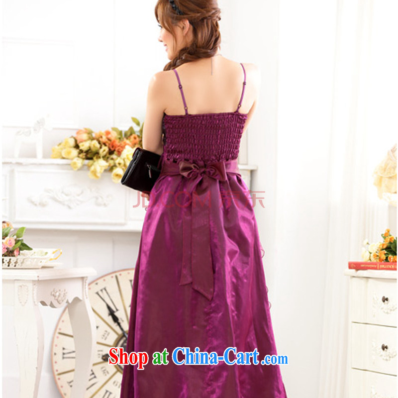 AIDS has been Qi long, waist-high, banquet service upscale terrace shoulder straps sexy evening dress, Moderator performance service 9717 A - 1 purple, code, and AIDS has Qi (Aiyaqi), shopping on the Internet